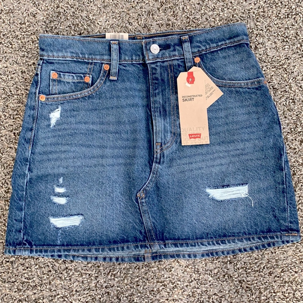 Dark blue denim shirt